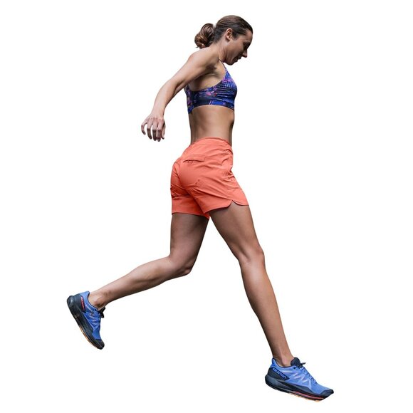 Title Nine Rogue River 5" Shorts W's 6 Coral UPF 50 Quick Dry $65 HTF Color - Picture 11 of 14